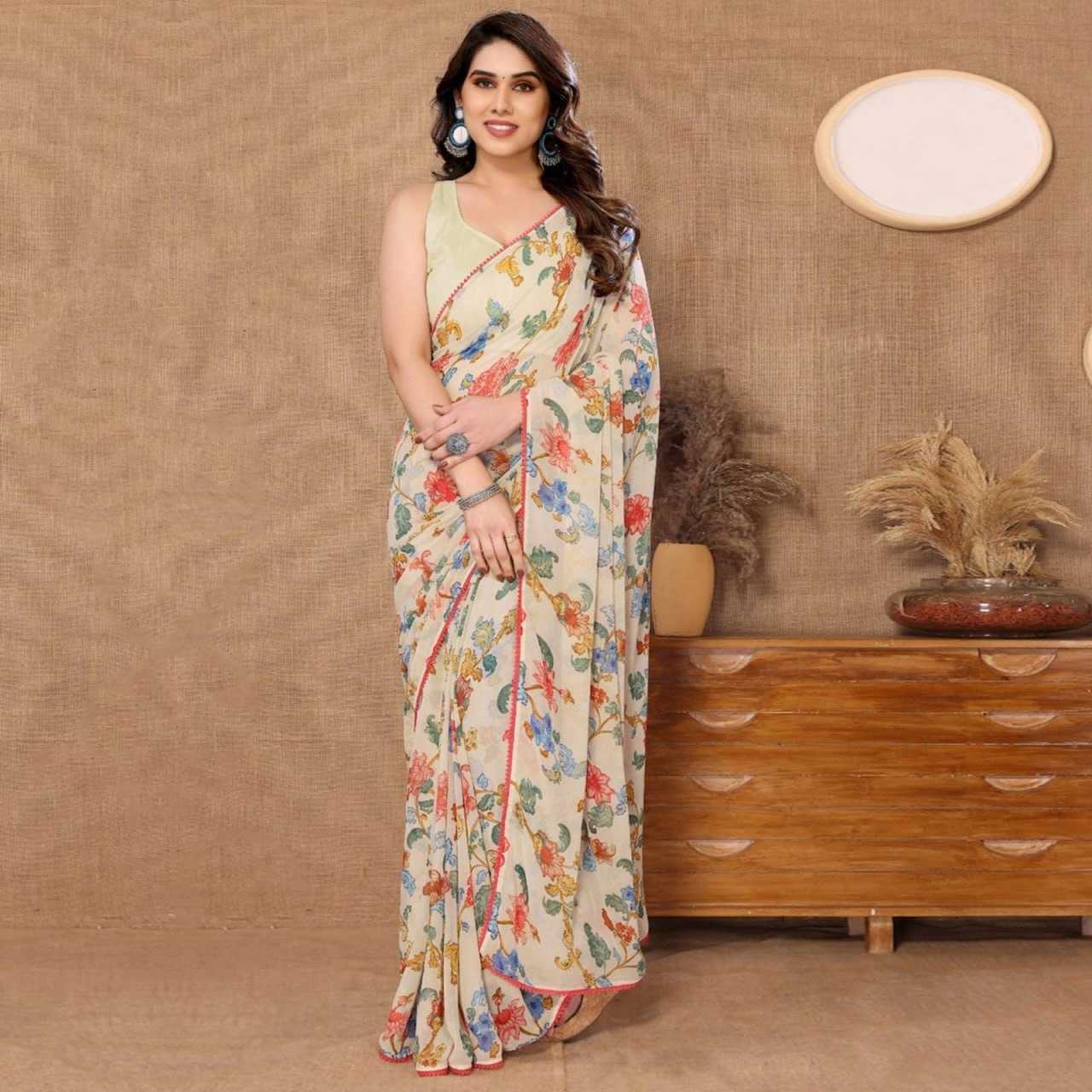 YNF GEORGETTE SRI 211 WHOLESALE SAREES MANUFACTURER